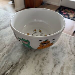 Signature Halloween Trick or Treat Kids Bowl - White with Colorful Characters